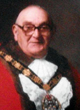 Picture of Cllr. L.R. Hickman. Mayor of Llanelli 1987 - 88 